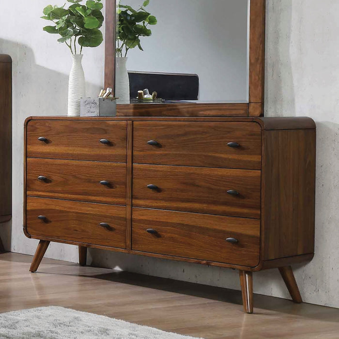 WALLBUSH  MIRROR - Brown Contemporary Mirror | NorCal Furniture Santa Clara CA