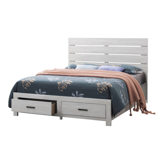 COASTAL WHITE - STORAGE BED