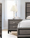 GREY OAK BRUSH  NIGHT STAND - Black Transitional Night Stand | NorCal Furniture Santa Clara CA