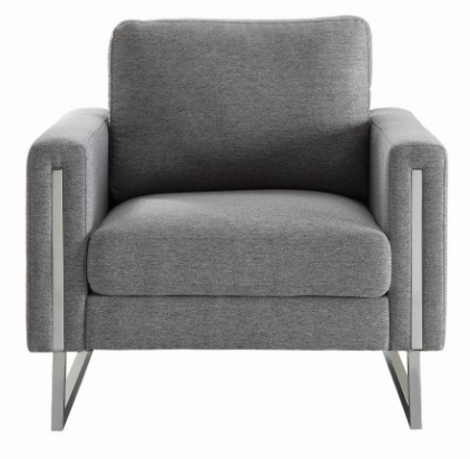 Essence Grey Silver Soft Stationary Chair