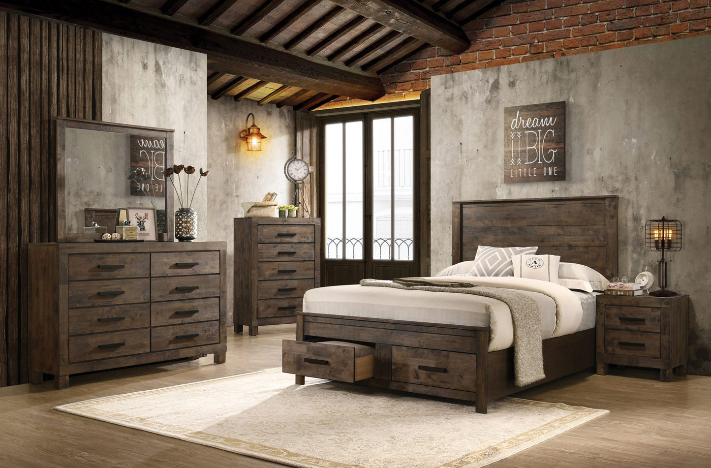 RUSTIC GOLDEN BROWN - BED