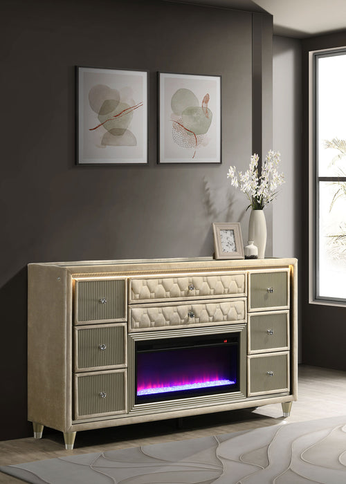 Lorient LED Dresser with Flame Visualizer