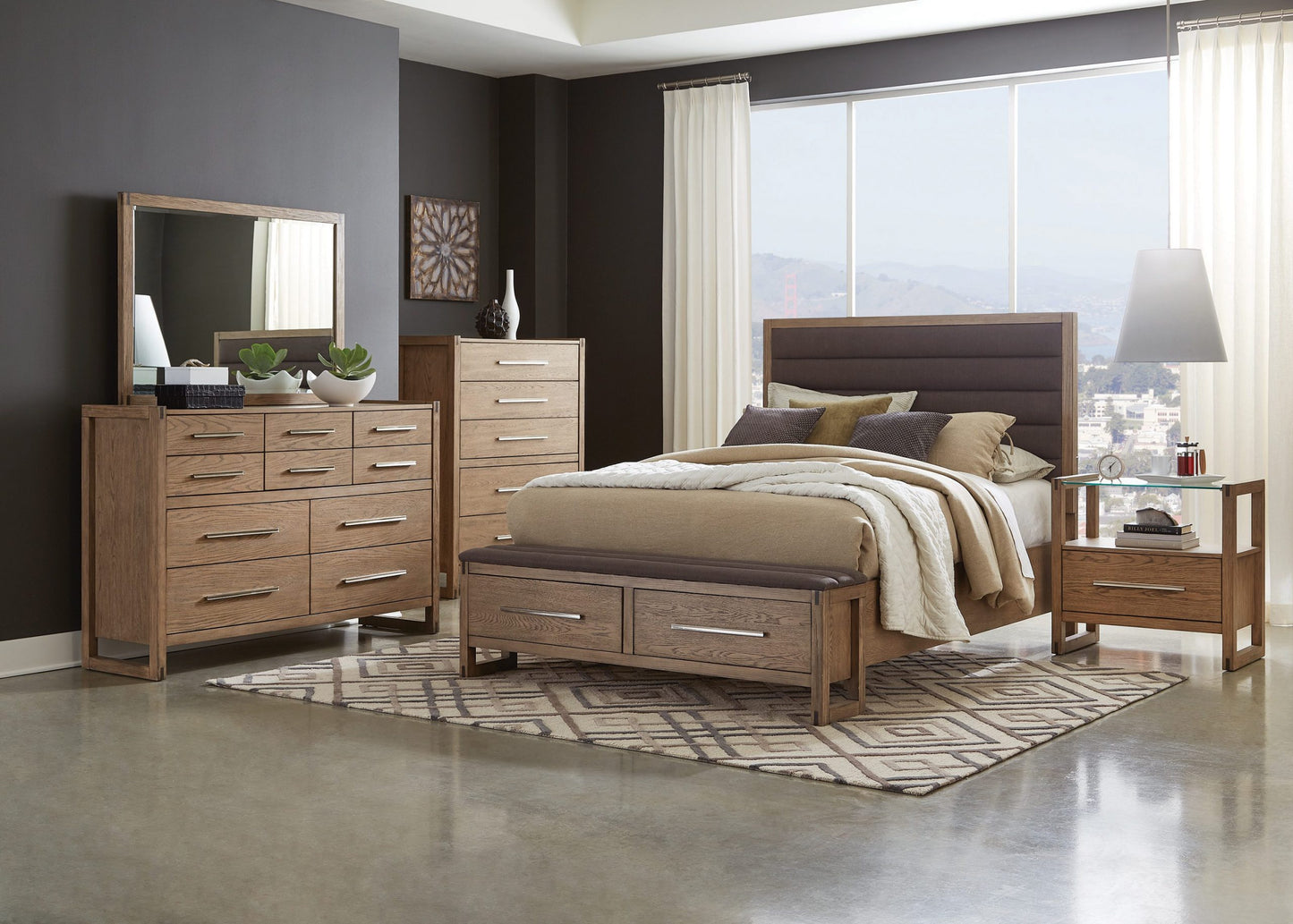 GREY OAK - BED