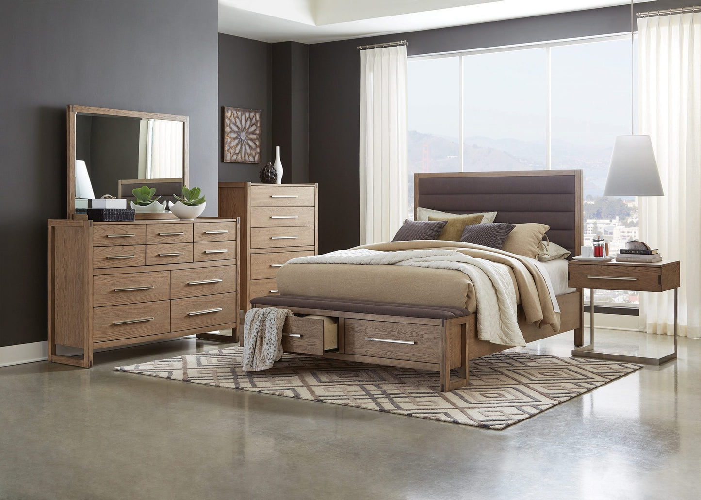 GREY OAK - BED