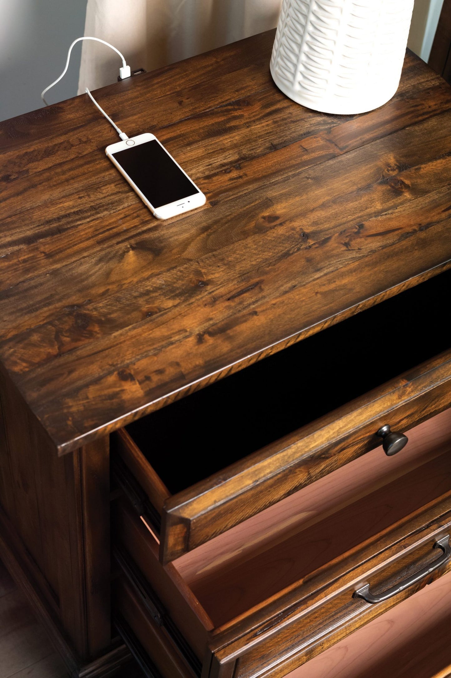 WEATHERED BURNISHED BROWN - NIGHT STAND