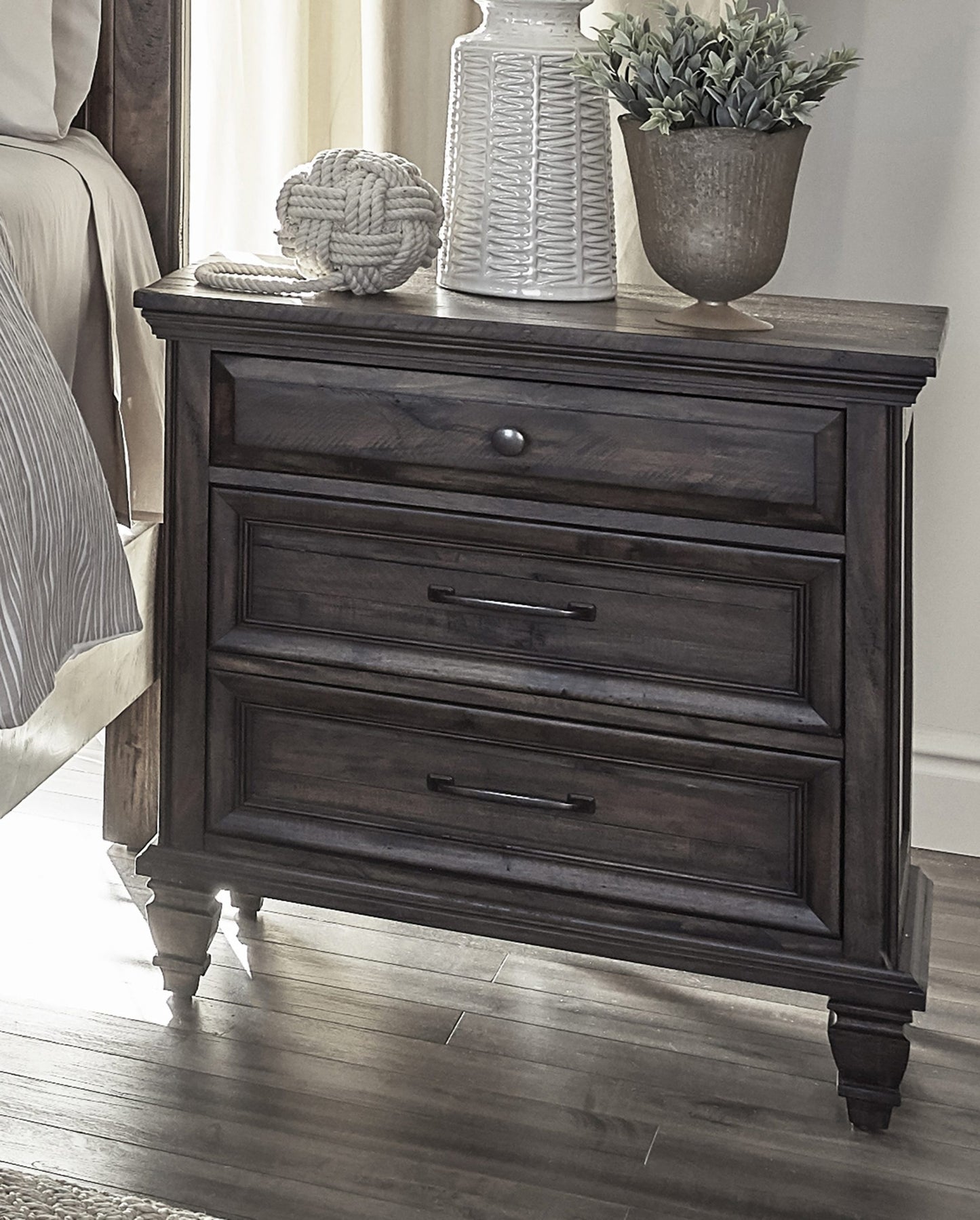 WEATHERED BURNISHED BROWN - NIGHT STAND