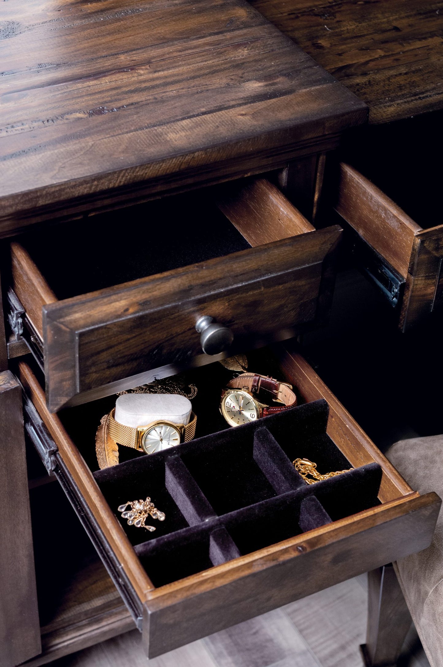 WEATHERED BURNISHED BROWN - DESK