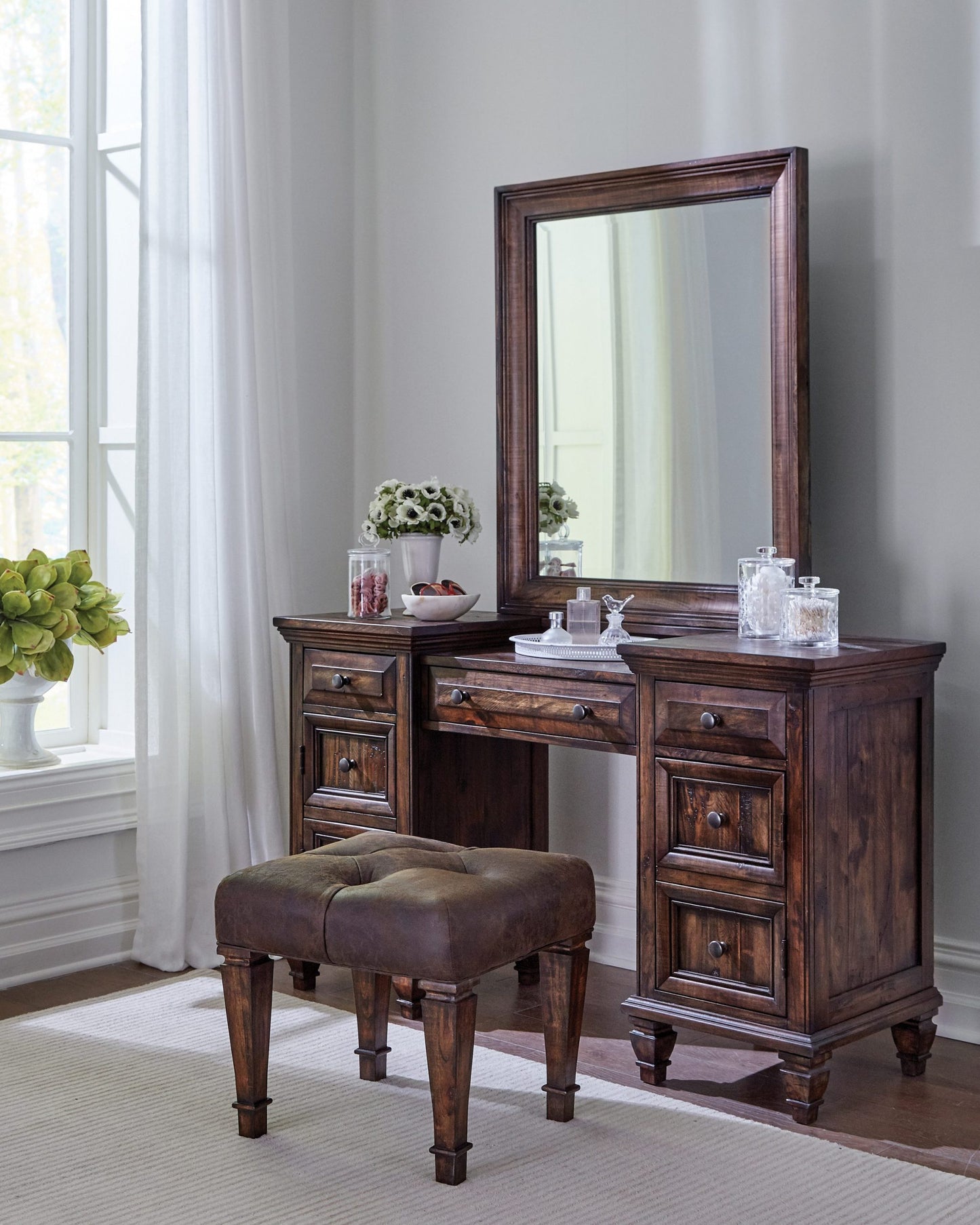 WEATHERED BURNISHED BROWN - VANTIY MIRROR