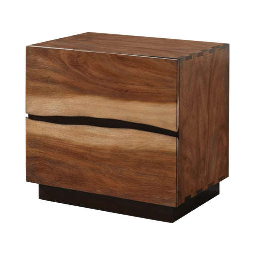 SMOKEY WALNUTCOFFEE BEAN BUN  NIGHT STAND - Brown Night Stand | NorCal Furniture Santa Clara CA