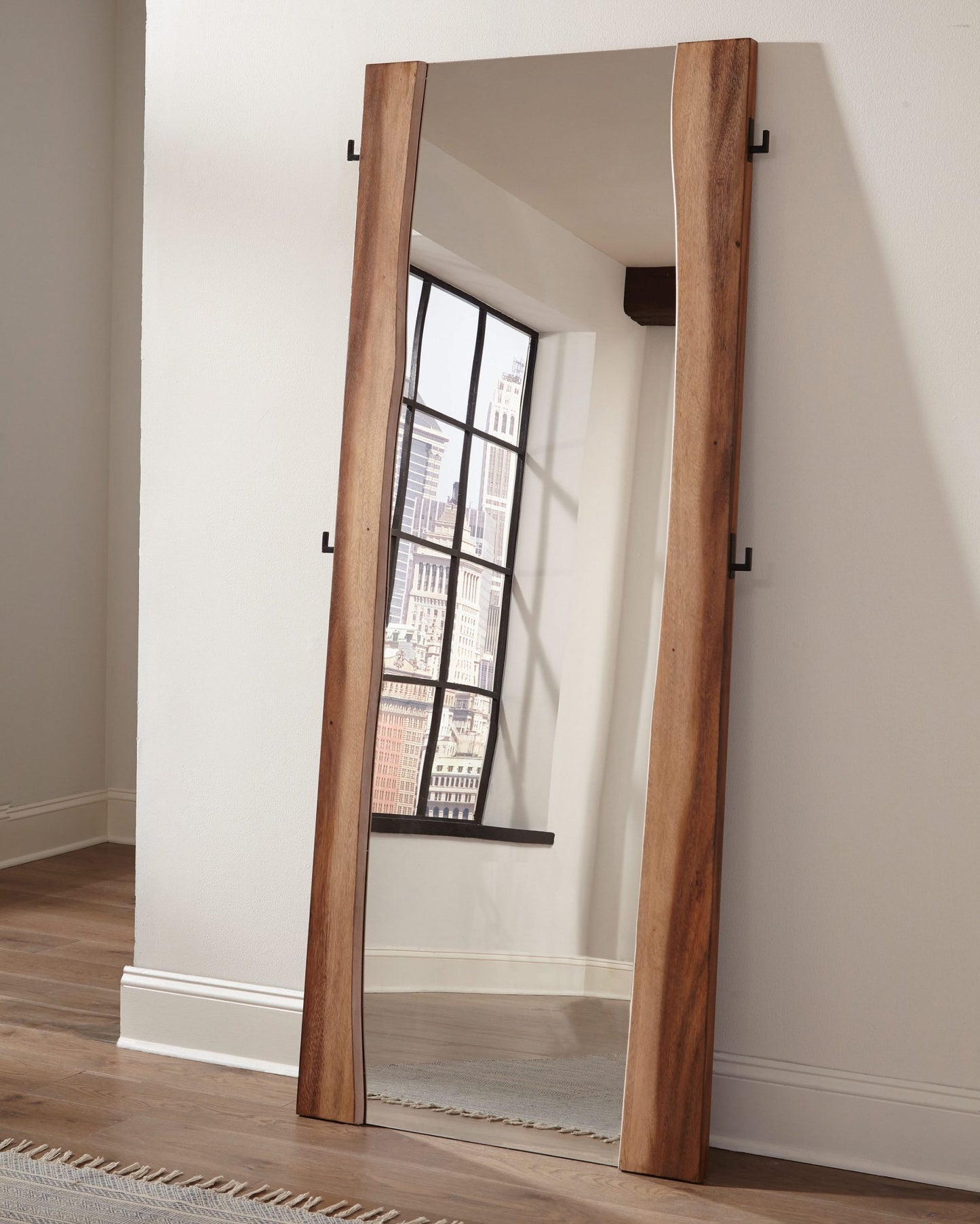 SMOKEY WALNUT/COFFEE BEAN - FLOOR MIRROR