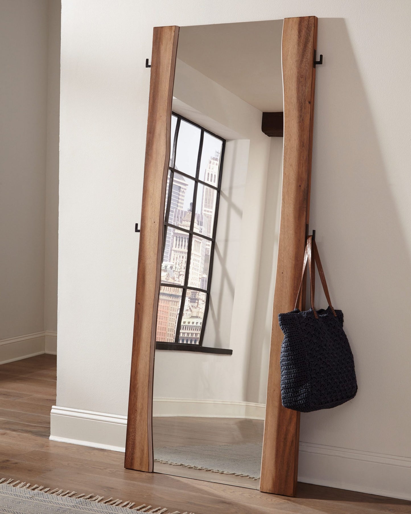 SMOKEY WALNUT/COFFEE BEAN - FLOOR MIRROR