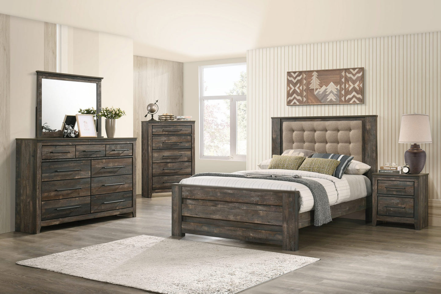 WEATHERED DARK BROWN - BED