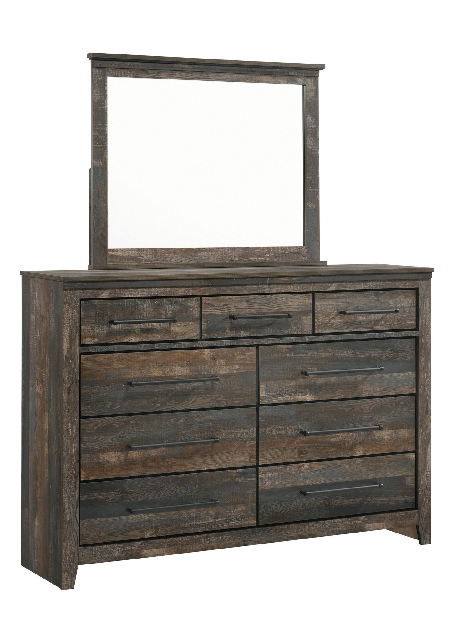 WEATHERED DARK BROWN - MIRROR