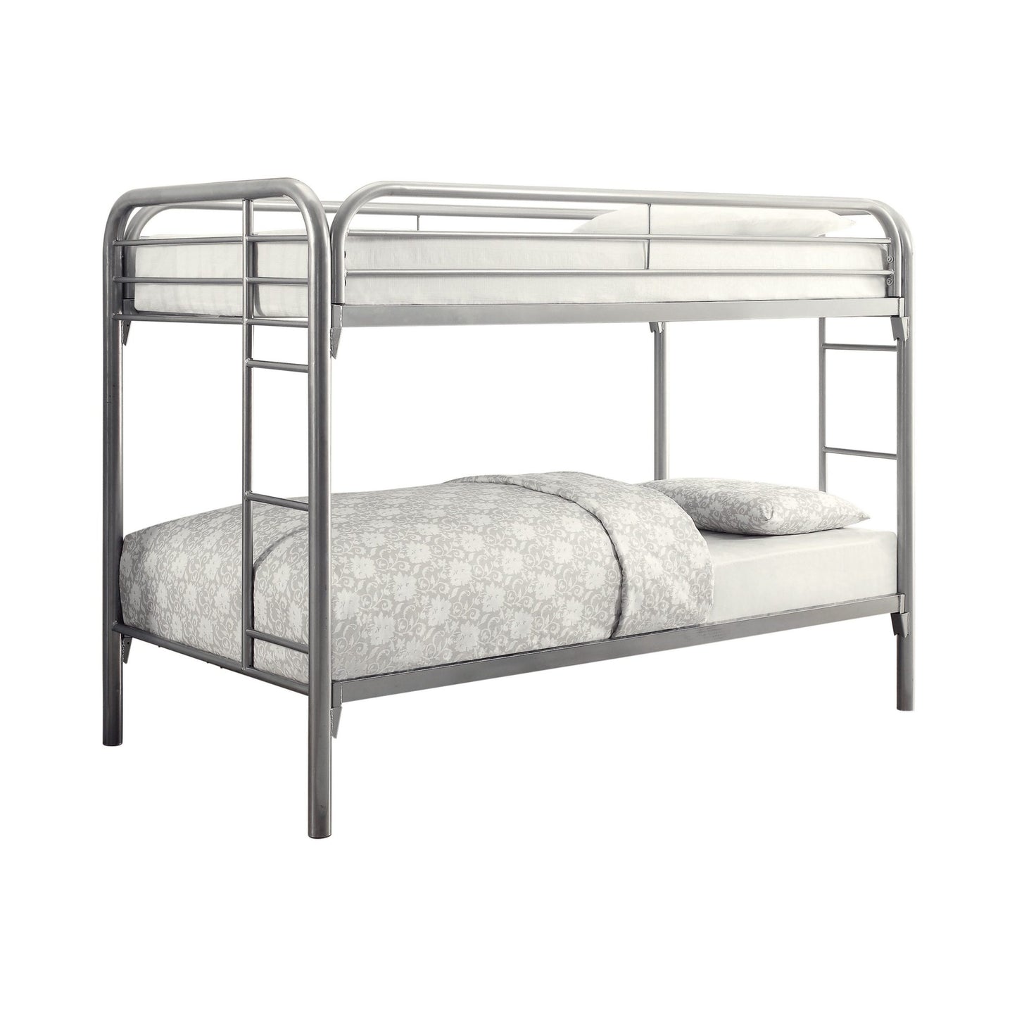 SILVER - TWIN OVER TWIN BUNK BED