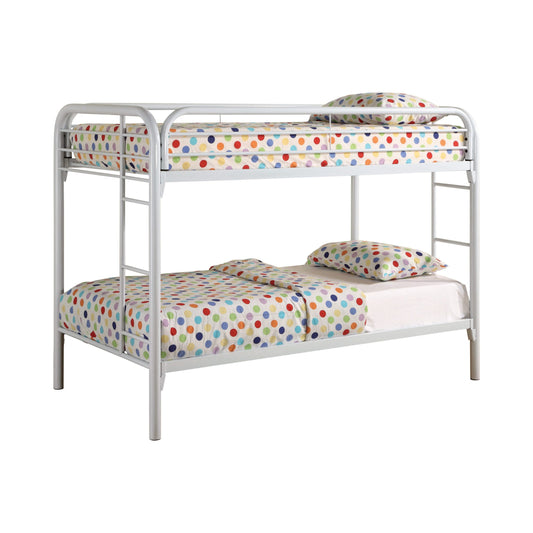 WHITE - TWIN OVER TWIN BUNK BED