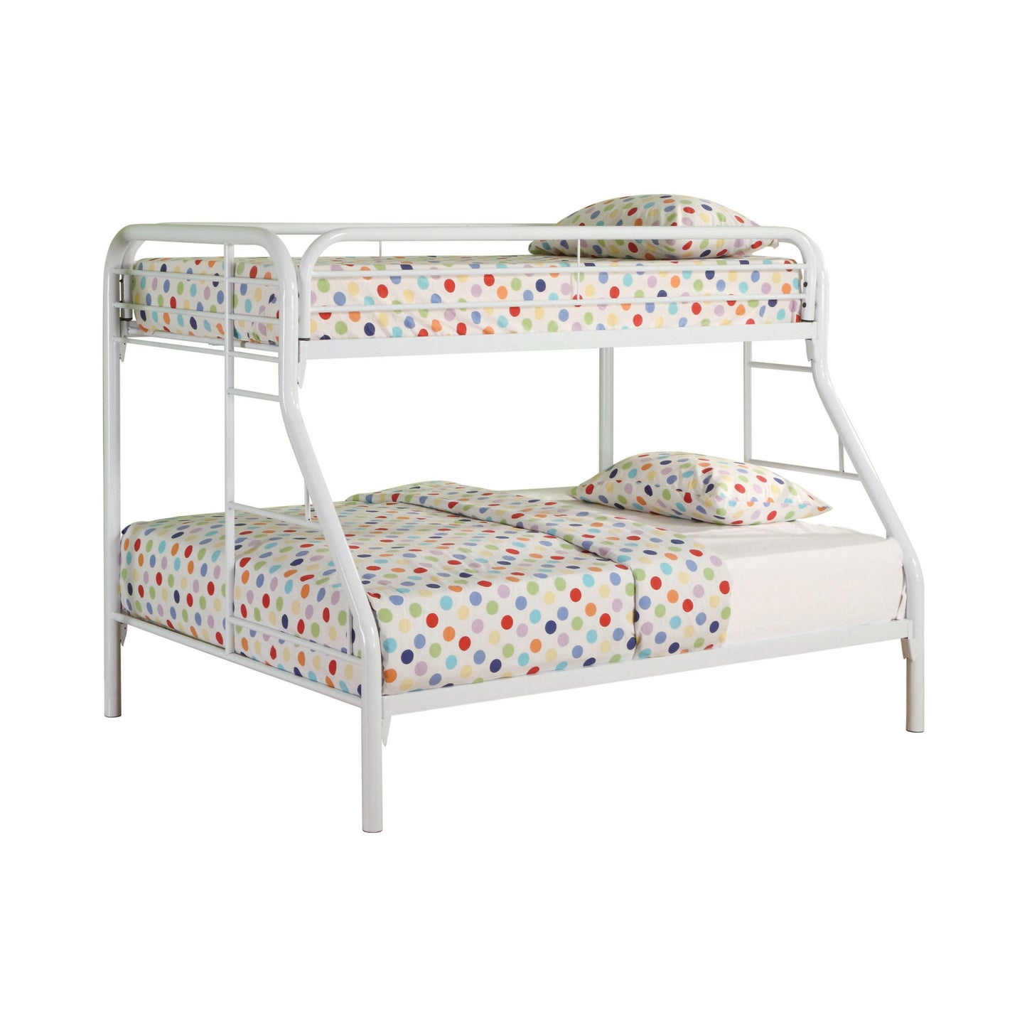 WHITE - TWIN OVER FULL BUNK BED