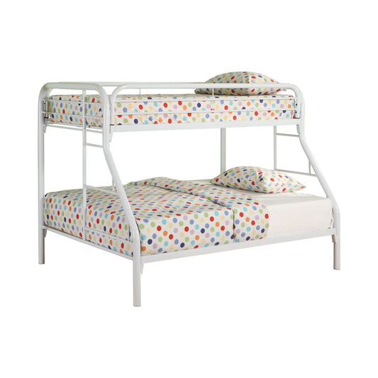 WHITE - TWIN OVER FULL BUNK BED