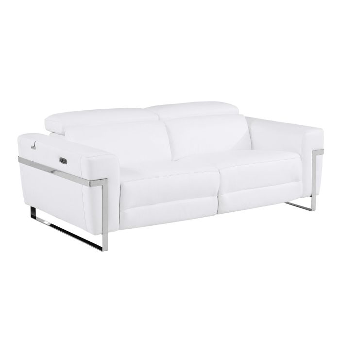 DivanItalia 990 3-Piece Reclining Set (Sofa, Loveseat & Chair) | Italian Leather