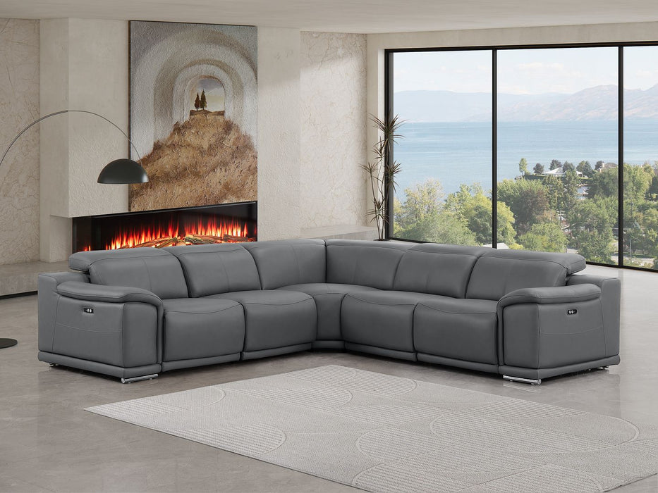 2679 Sectional - Dark Grey 5pc