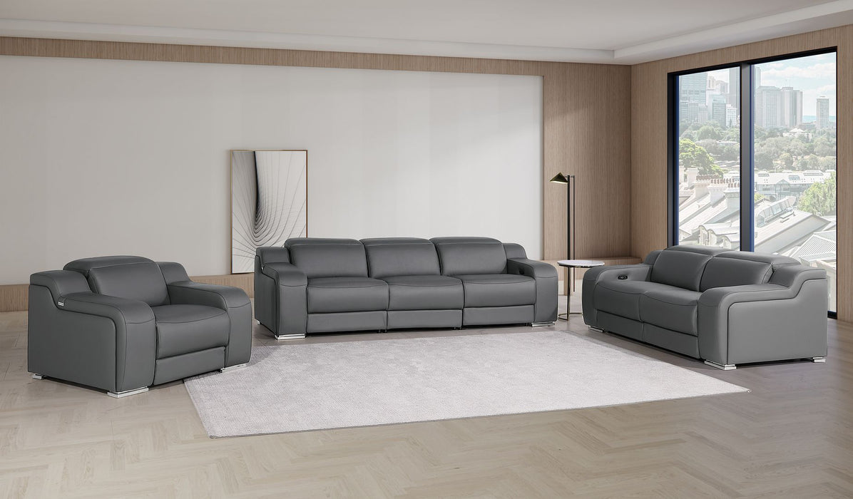 DivanItalia 1116 3-Piece Set Dark Grey