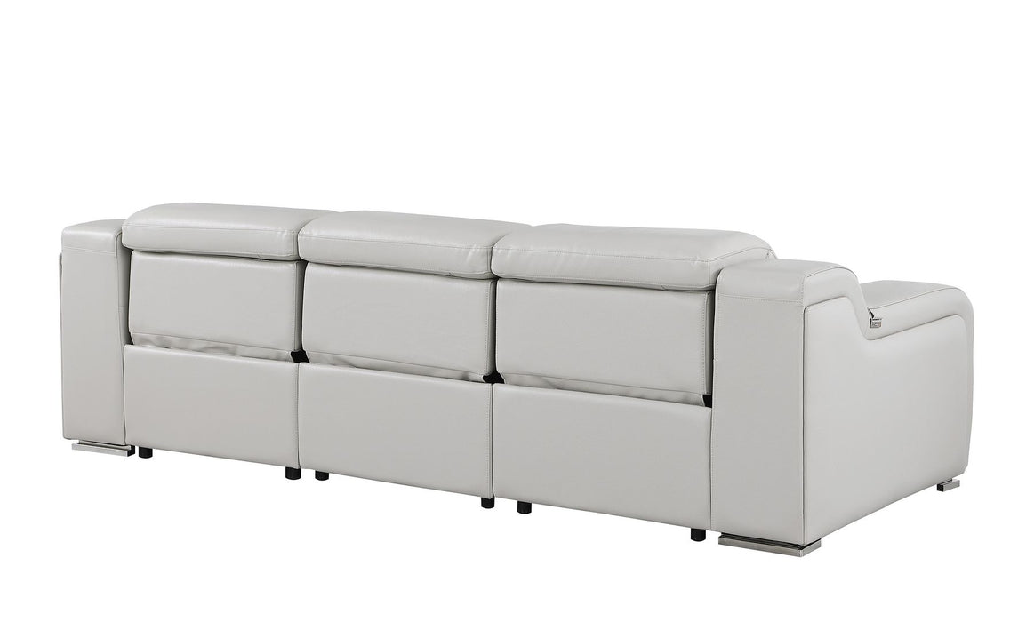 Global United 6111 3-Piece Reclining Set | Genuine Leather