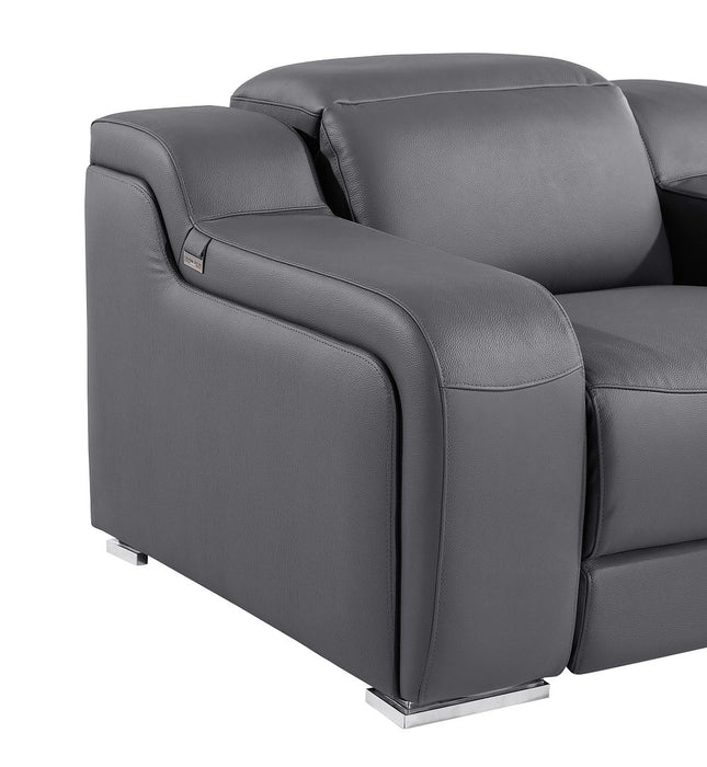 Global United 6111 Power Reclining Chair | Genuine Leather