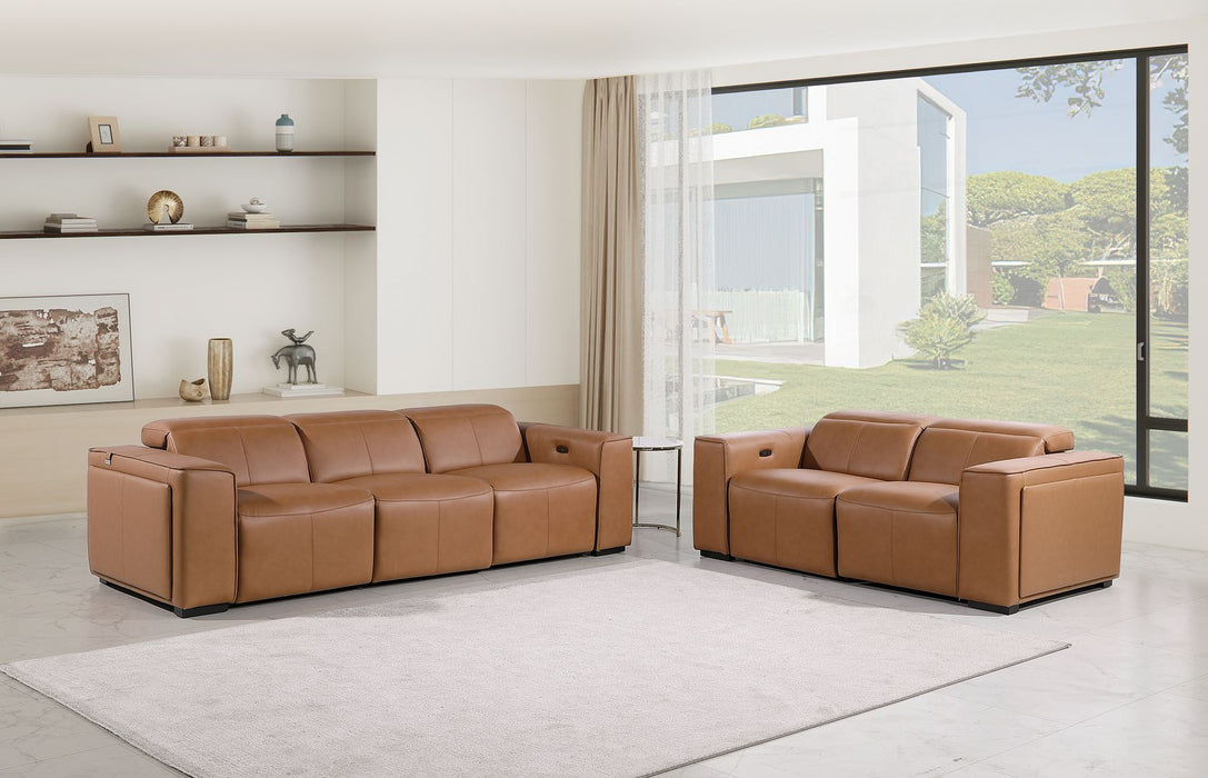 DivanItalia 1224 2-Piece Set – Cognac