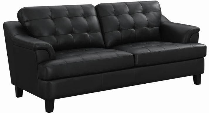 Elevations Black Cadmium Stationary Sofa