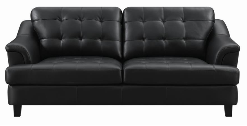 Elevations Black Cadmium Stationary Sofa