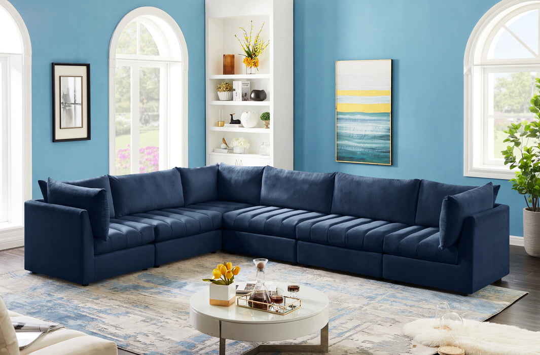 Jacob Navy Velvet Modular Sectional