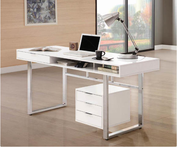 Essence Whitman White  Office Desk