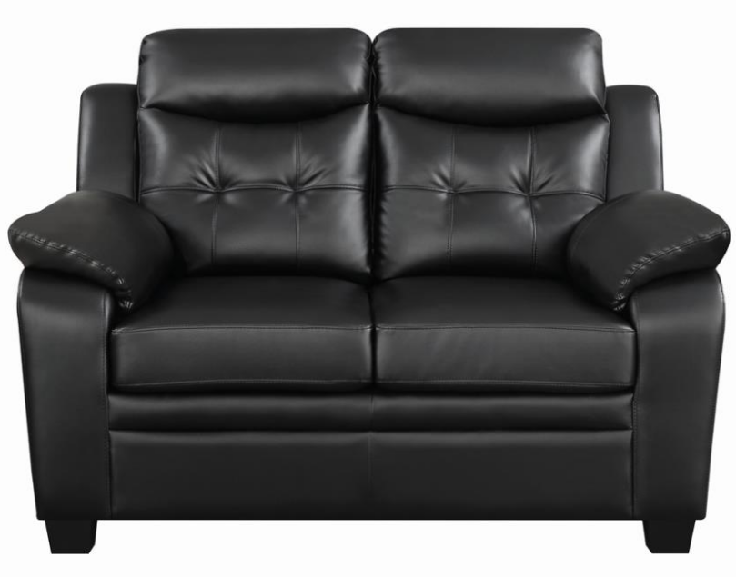 Dash Loveseat - Black Contemporary Loveseat | NorCal Furniture Santa Clara CA