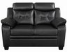Dash Loveseat - Black Contemporary Loveseat | NorCal Furniture Santa Clara CA
