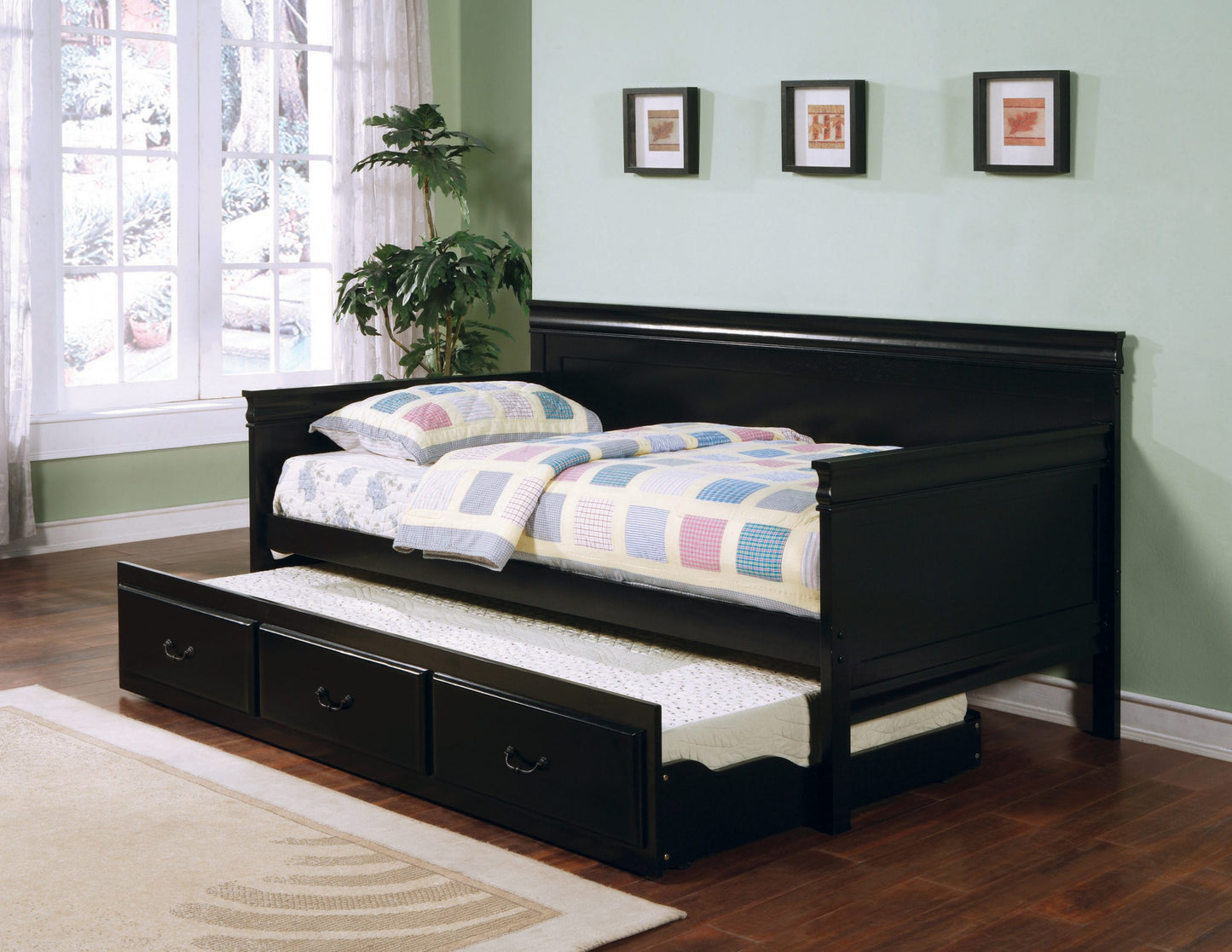 BLACK - TWIN DAYBED