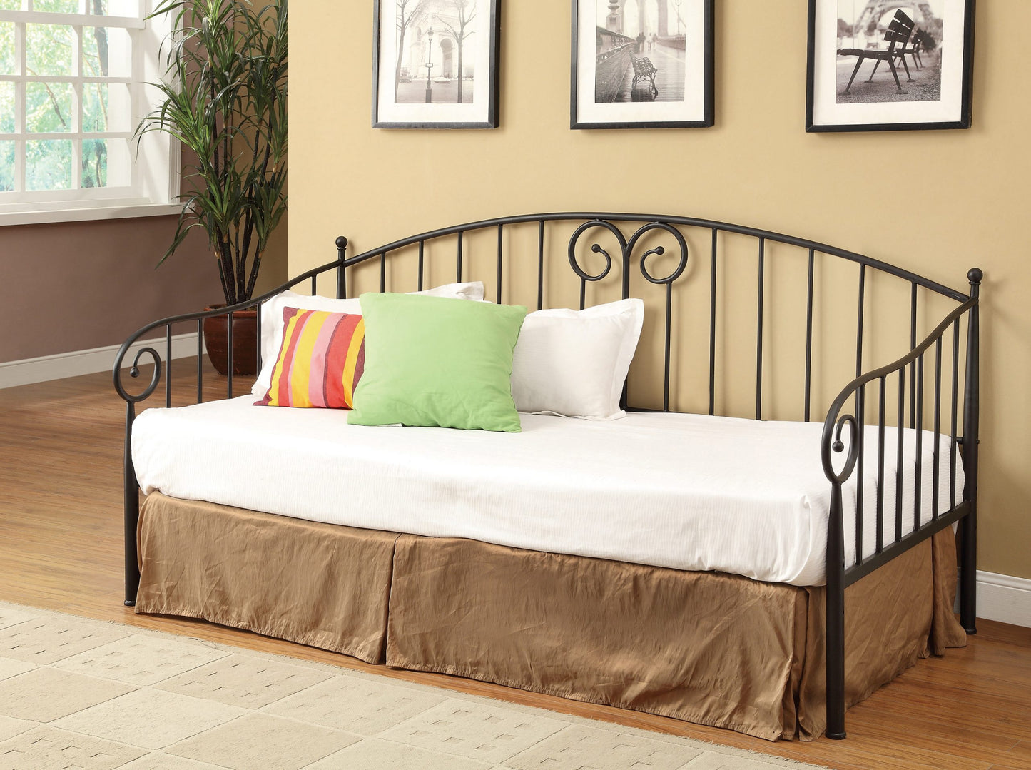 BLACK - TWIN METAL DAYBED