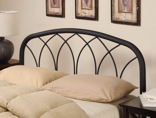 BLACK - QUEEN/FULL METAL HEADBOARD