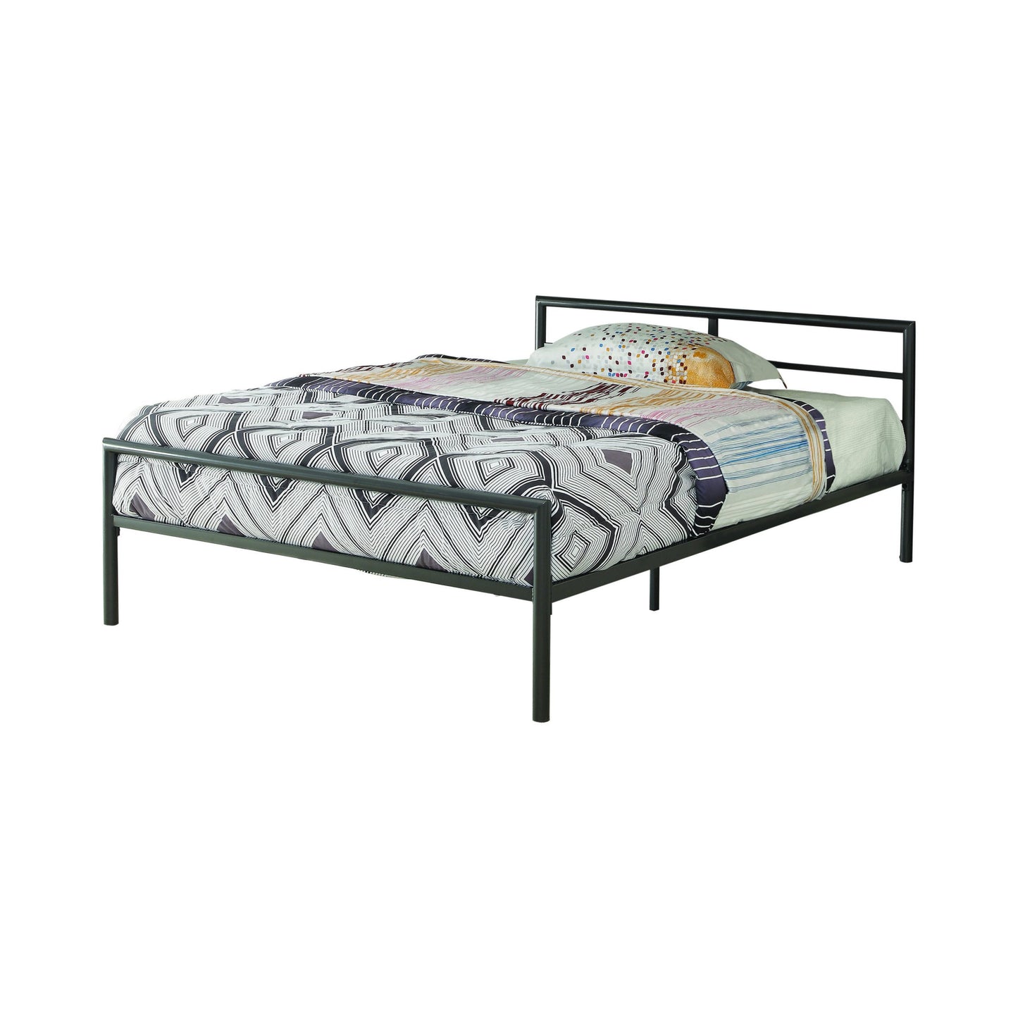 GUNMETAL + TWIN/FULL METAL - BED