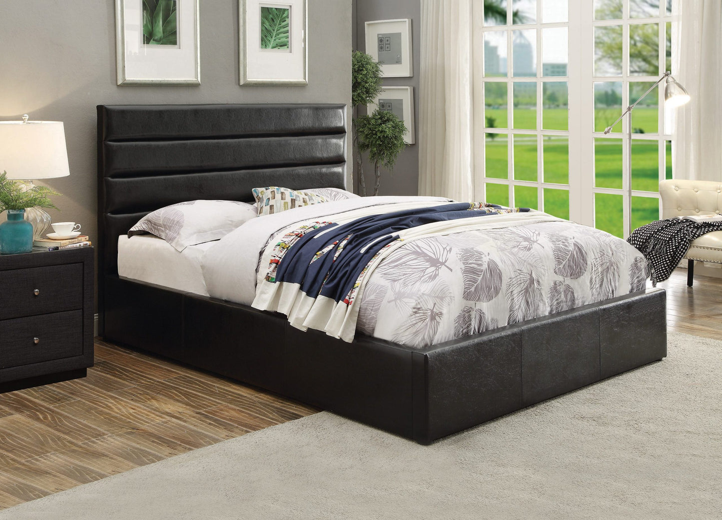 BLACK - STORAGE BED