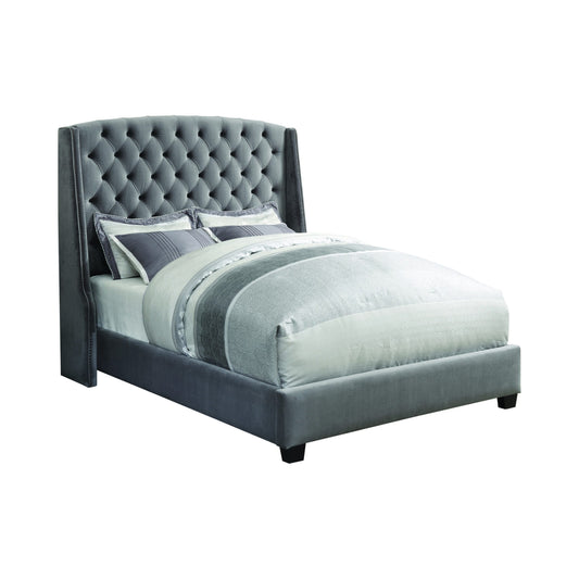 GREY VELVET - BED