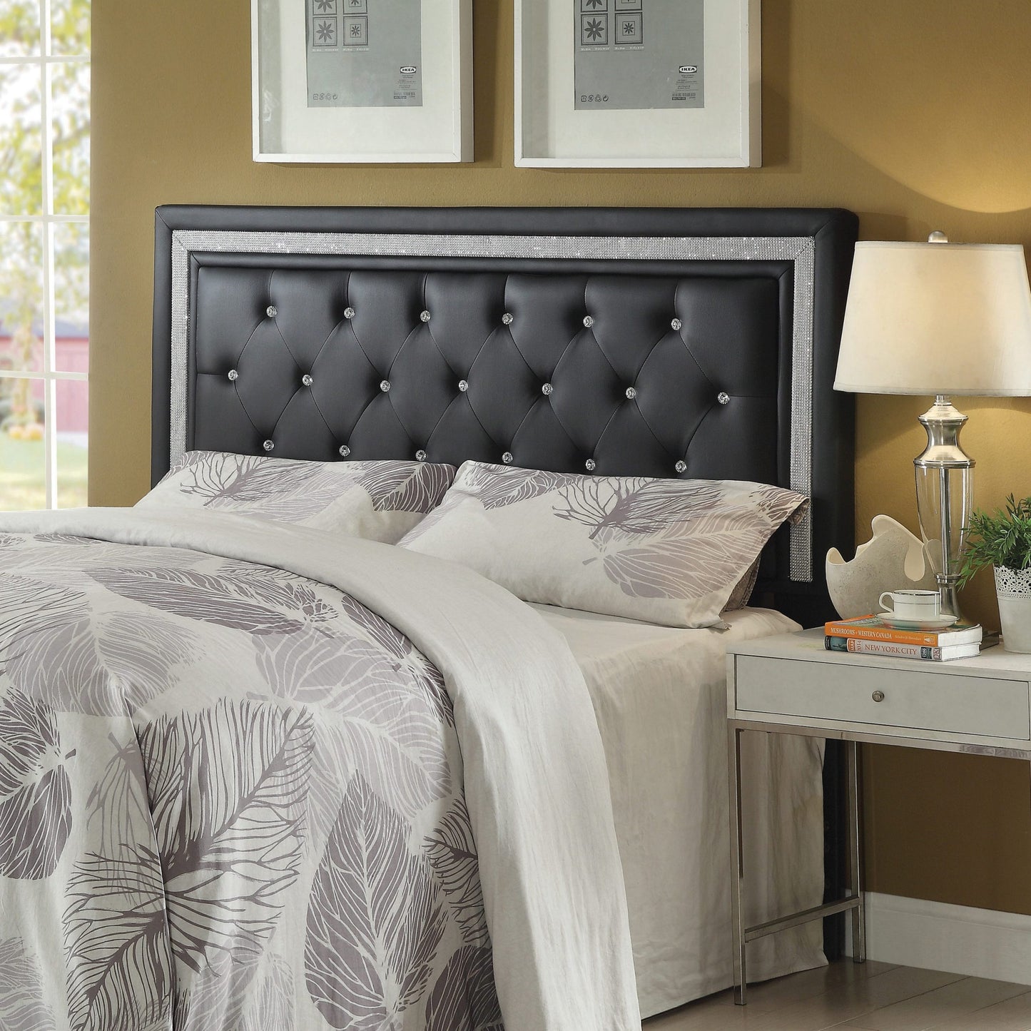 BLACK - QUEEN/FULL HEADBOARD