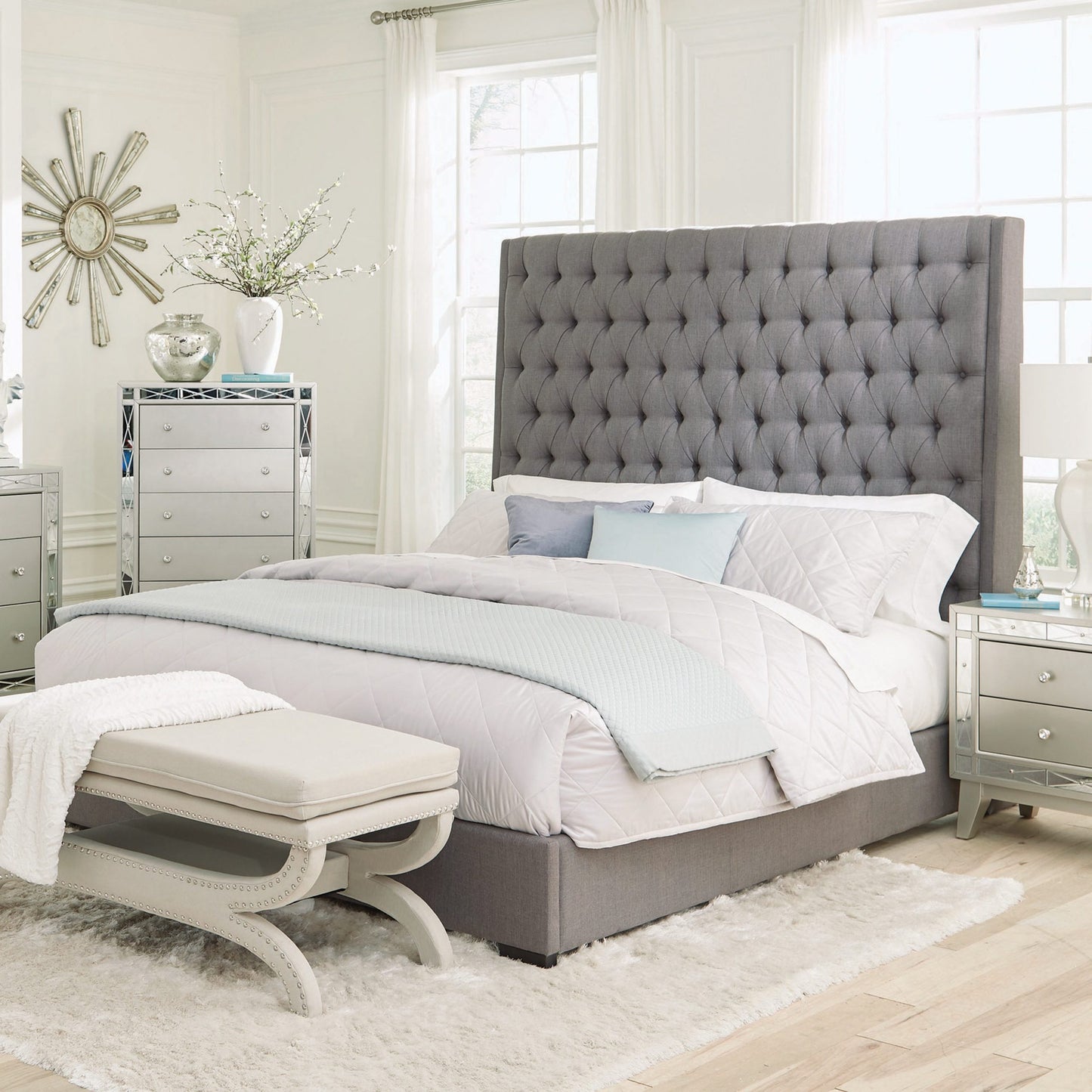 GREY - HEADBOARD