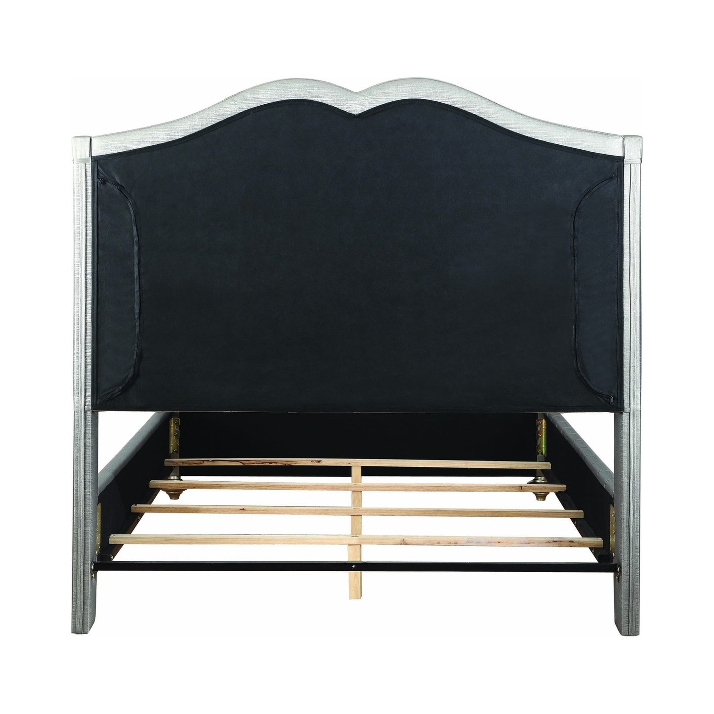 METALLIC SILVER - TUFTED BED