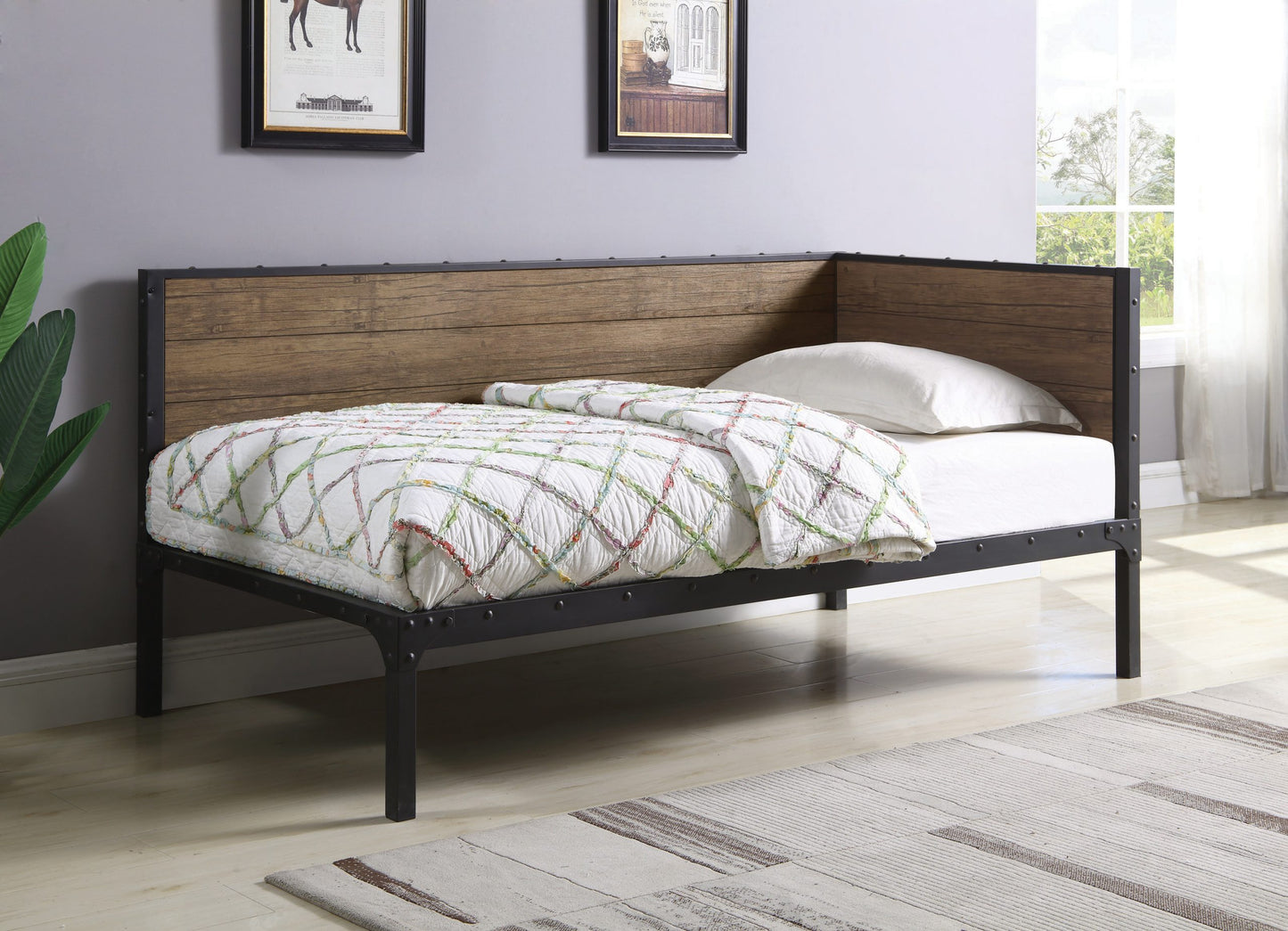 WEATHERED BLACK - TWIN DAYBED