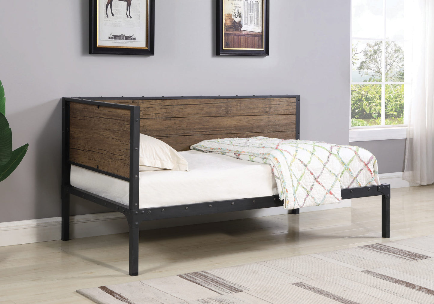 WEATHERED BLACK - TWIN DAYBED