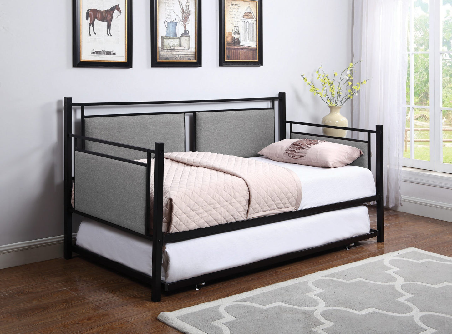 BLACK - TWIN DAYBED