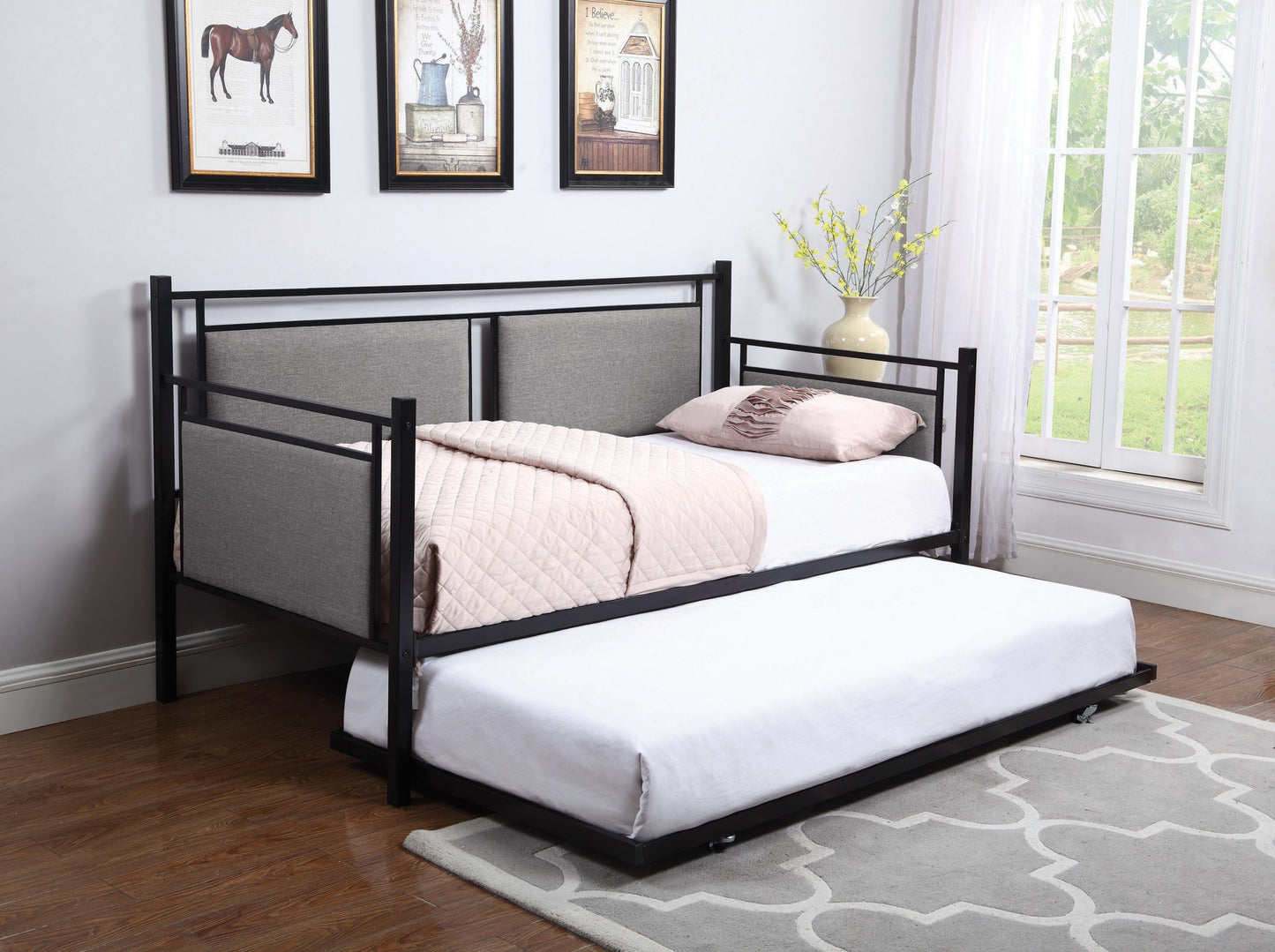 BLACK - TWIN DAYBED