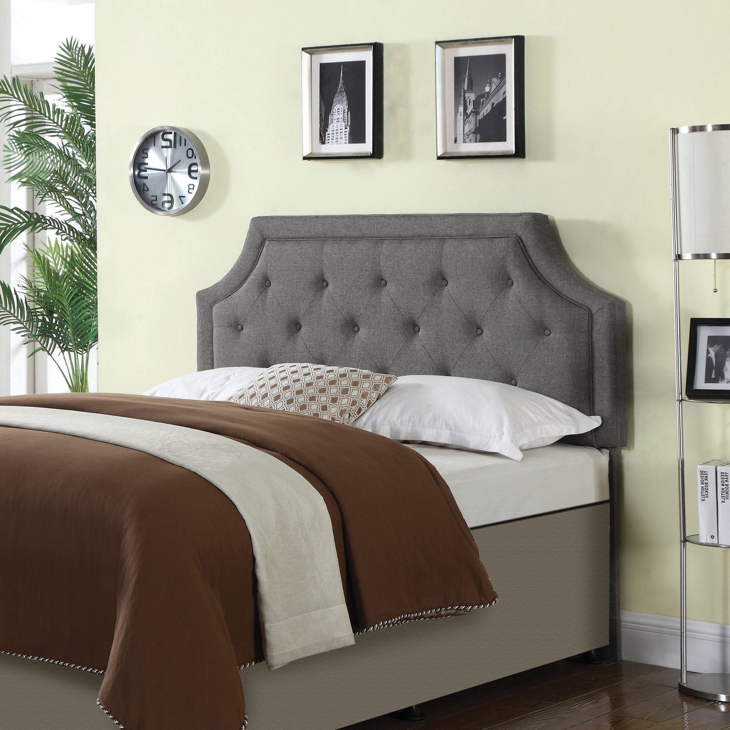 GREY - QUEEN/FULL UPH HEADBOARD