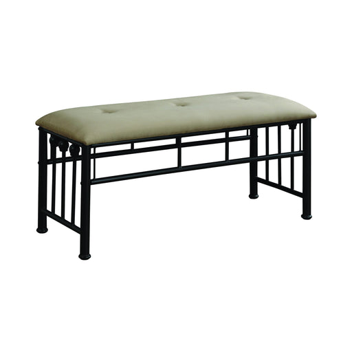 PUFFY BENCH - Brown Transitional Bench | NorCal Furniture Santa Clara CA