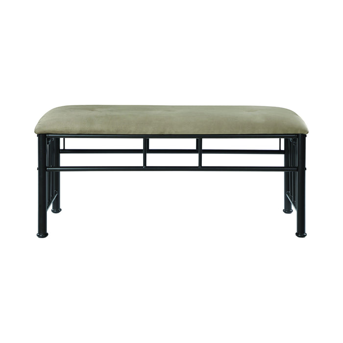 PUFFY BENCH - Brown Transitional Bench | NorCal Furniture Santa Clara CA
