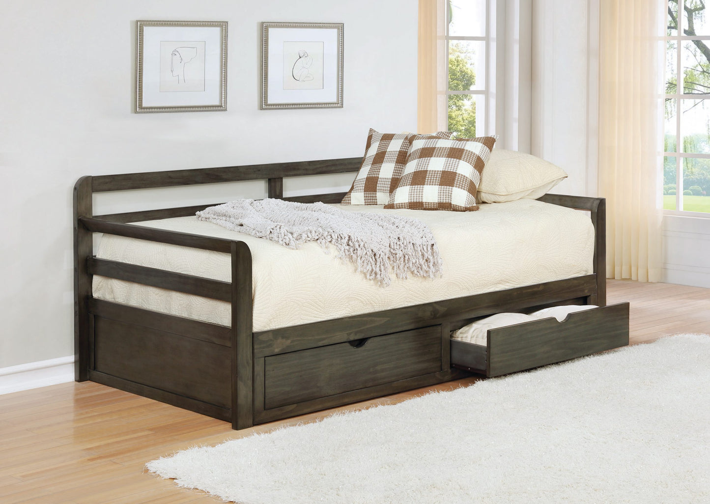 GREY - W/ STORAGE BED